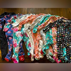 SOLD Posh peanut (8) and one Kyte sleeper/footie/zippy pajamas